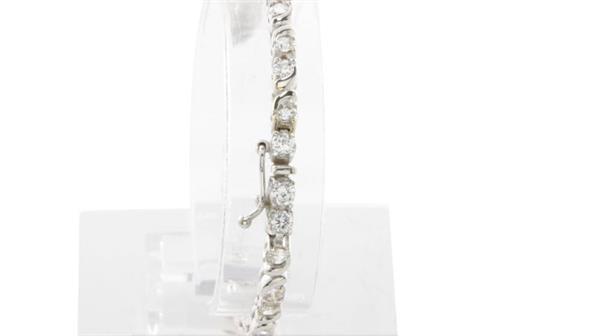 Grote foto witgouden armband met zirkonia 14 krt 599 sieraden tassen en uiterlijk armbanden voor haar