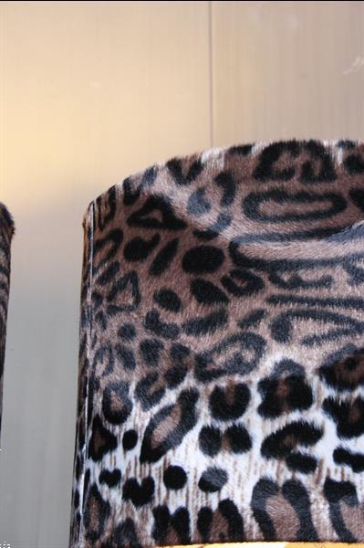 Grote foto vloerlamp 120 cm velvet luipaard panterprint huis en inrichting tafellampen