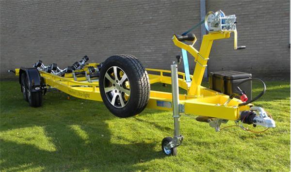 Grote foto freewheel ultra light boottrailer aluminium frame watersport en boten boottrailers