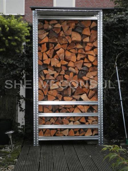 Grote foto stevige duurzame openhaardhout haardhout berging tuin en terras openhaardhout