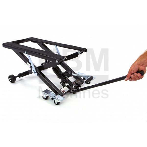 Grote foto zwarte motorlift harley lift universele lift auto onderdelen auto gereedschap