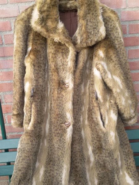 Grote foto extrovagante kunstbontlangejas lynx luipaard kleding dames jassen winter