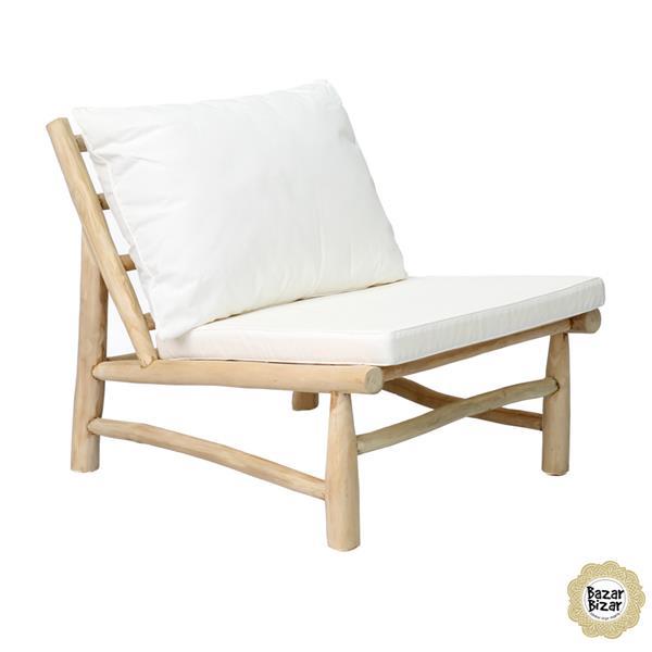 Grote foto island one seater natural white huis en inrichting stoelen