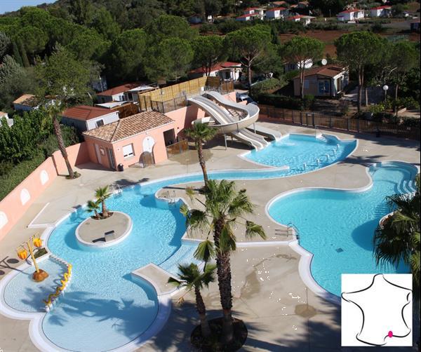 Grote foto stacaravan camping in de buurt van cap d agde vakantie frankrijk