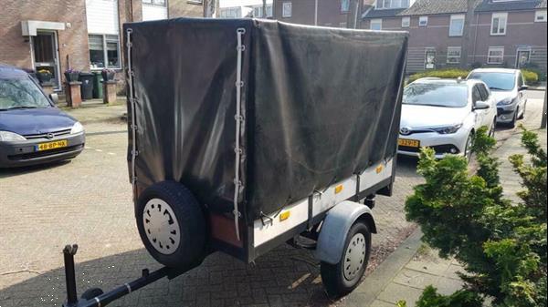 Grote foto aanhanger met huif auto diversen aanhangers