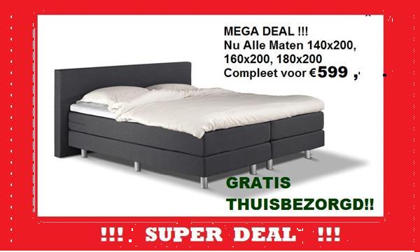 Grote foto boxspring box100 compleet nu alle maten 599 huis en inrichting boxsprings