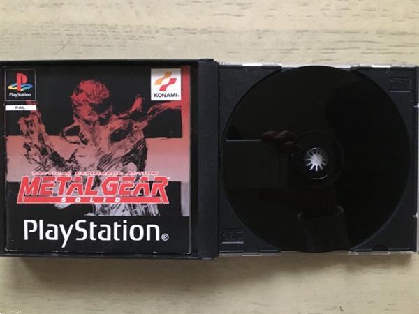 Grote foto ps1 metal gear solid demo disc spelcomputers games playstation
