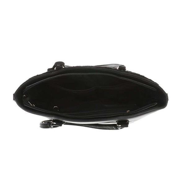 Grote foto mooie dames schoudertas dudlin ta 1330 29 black sieraden tassen en uiterlijk damestassen