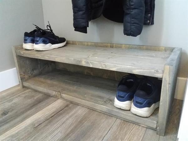 Grote foto steigerhouten schoenenkast schoenenrek vanaf 49 huis en inrichting schoenenkasten