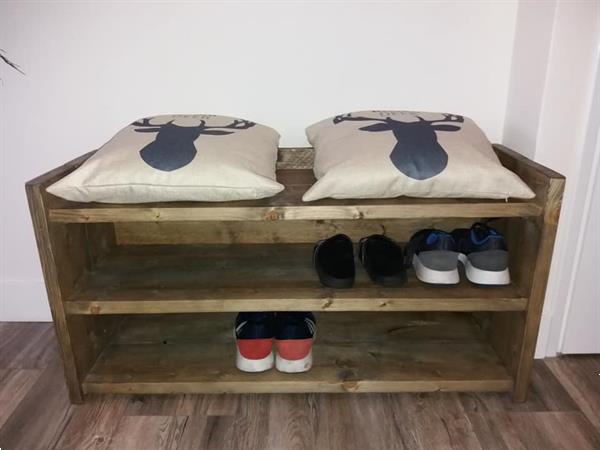 Grote foto steigerhouten schoenenkast schoenenrek vanaf 49 huis en inrichting schoenenkasten