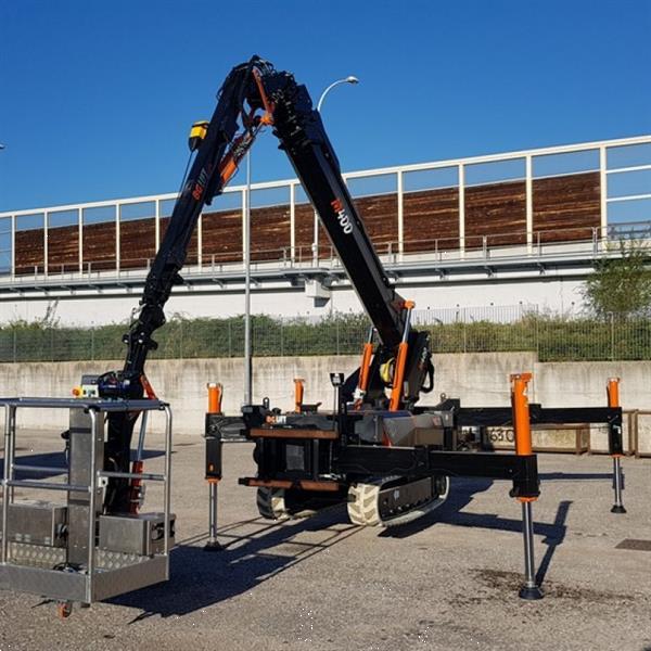 Grote foto bg lift m400 minihijskraan compactkraan bglift tuin en terras werktuigen