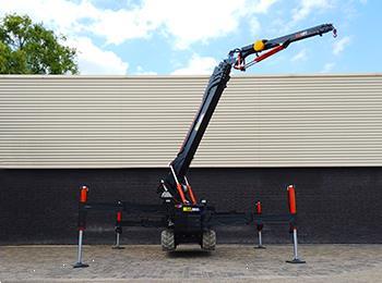 Grote foto bg lift m400 minihijskraan compactkraan bglift tuin en terras werktuigen