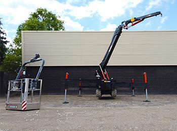 Grote foto bg lift m400 minihijskraan compactkraan bglift tuin en terras werktuigen