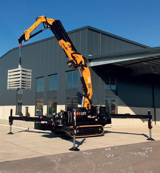 Grote foto bg lift cwe 525 minihijskraan compactkraan bglift tuin en terras werktuigen