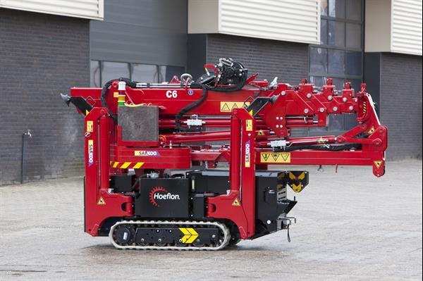 Grote foto hoeflon sk6 minikraan compact kraan tuin en terras werktuigen