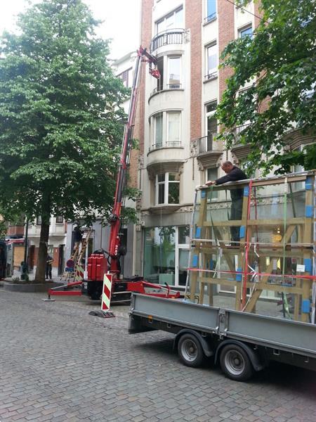 Grote foto hoeflon sk6 minikraan compact kraan tuin en terras werktuigen