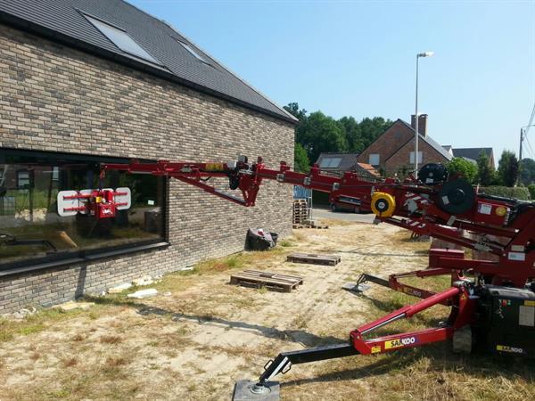 Grote foto hoeflon sk6 minikraan compact kraan tuin en terras werktuigen