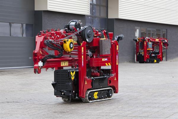 Grote foto hoeflon sk6 minikraan compact kraan tuin en terras werktuigen