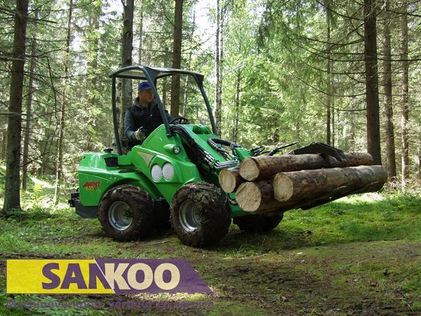 Grote foto avant 640t kniklader shovel loader schranklader tuin en terras werktuigen