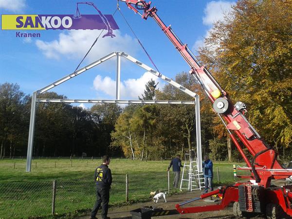 Grote foto huren sankoo mhk sk10 minikraan compact kraan tuin en terras werktuigen