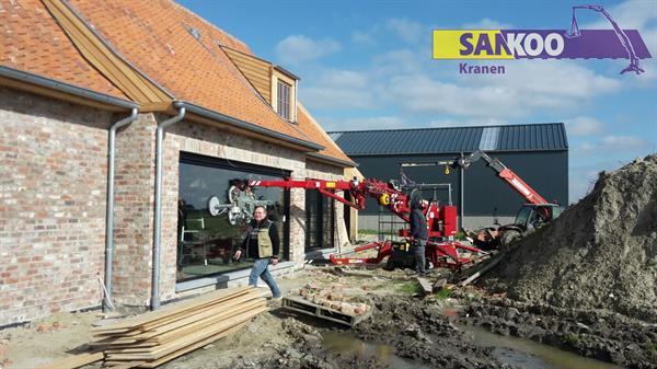 Grote foto huren sankoo mhk sk10 minikraan compact kraan tuin en terras werktuigen