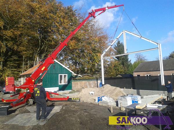 Grote foto huren sankoo mhk sk10 minikraan compact kraan tuin en terras werktuigen