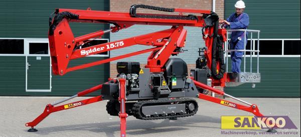 Grote foto huren platform basket spider 15.75 spin rupshoogwerker tuin en terras werktuigen