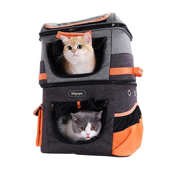 Grote foto two tier backpack rugtas dieren en toebehoren katten accessoires
