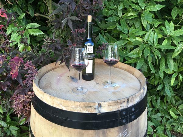 Grote foto wijnvat hout origineel uit frankrijk tuin en terras tuinmeubelen