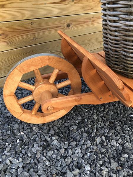 Grote foto xxl kruiwagen houten kruiwagen plantkar hout tuin massi tuin en terras tuinmeubelen