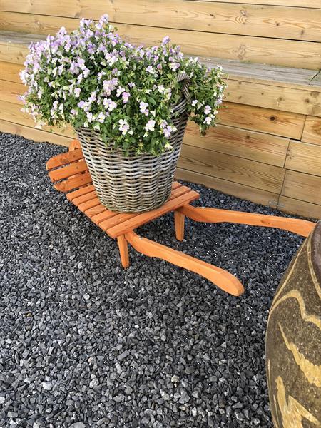 Grote foto xxl kruiwagen houten kruiwagen plantkar hout tuin massi tuin en terras tuinmeubelen