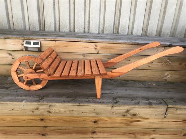 Grote foto xxl kruiwagen houten kruiwagen plantkar hout tuin massi tuin en terras tuinmeubelen