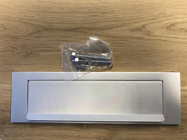 Grote foto brievenbus klep aluminium met veer staat dus nooit open . antiek en kunst curiosa en brocante