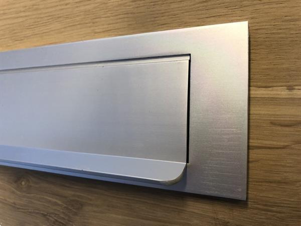 Grote foto brievenbus klep aluminium met veer staat dus nooit open . antiek en kunst curiosa en brocante