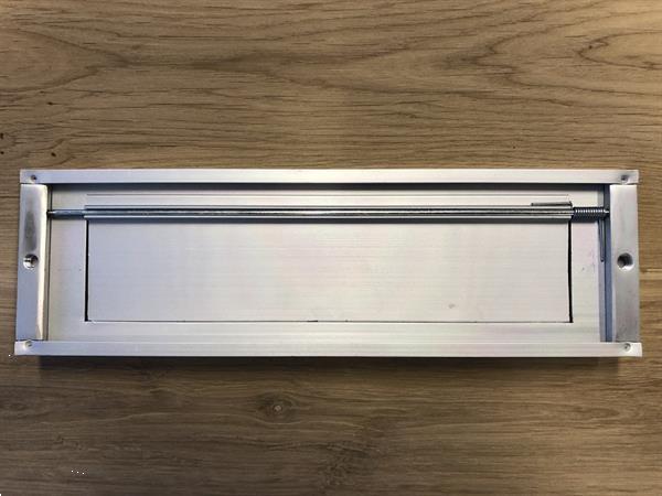 Grote foto brievenbus klep aluminium met veer staat dus nooit open . antiek en kunst curiosa en brocante