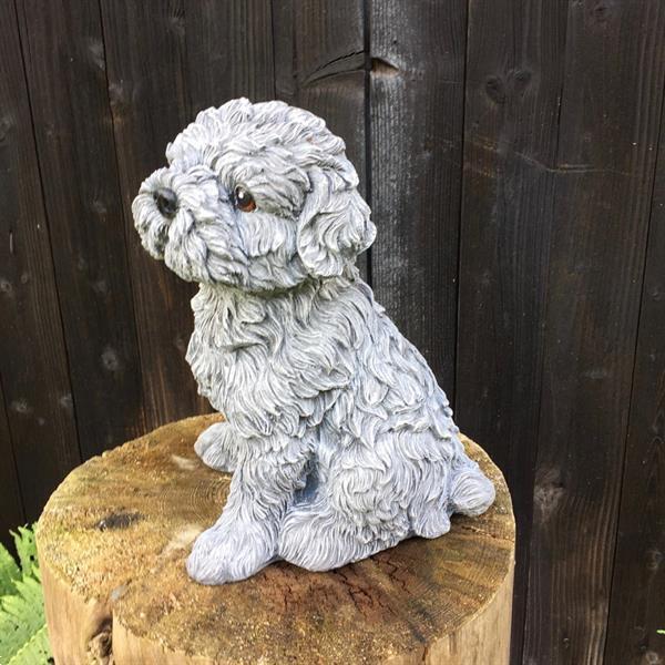 Grote foto shihtzu maltezer decoratie met hondenfiguren schattige hon verzamelen beelden en beeldjes