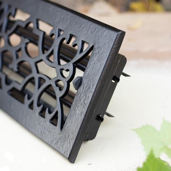 Grote foto verstelbaar luchtrooster ventilatierooster voor een oven of huis en inrichting kachels en openhaarden