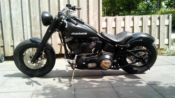 Grote foto fat boy evo 1340 motoren harley davidson