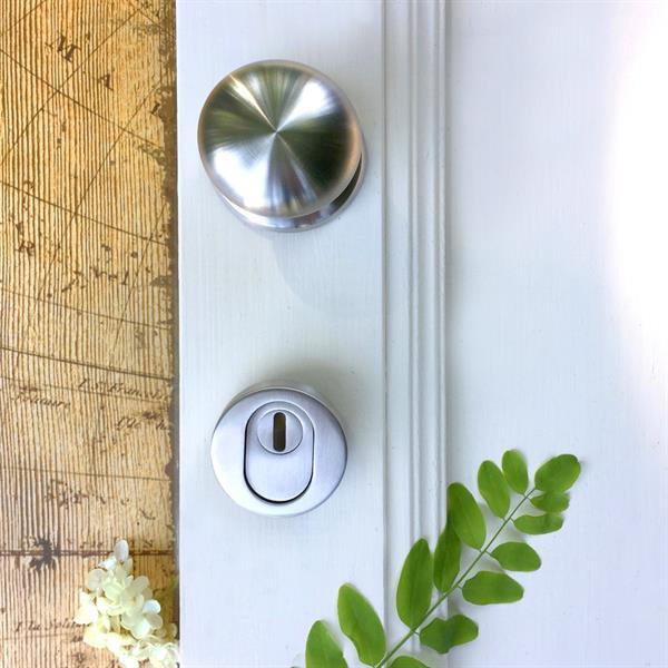 Grote foto top rvs deurbeslag deurknop knop voor de deur met bevei doe het zelf en verbouw materialen en producten