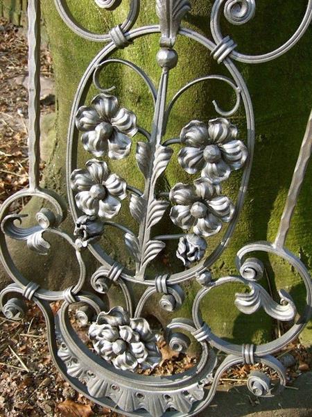 Grote foto smeedijzeren hekwerk element tuin en terras hekken en schuttingen