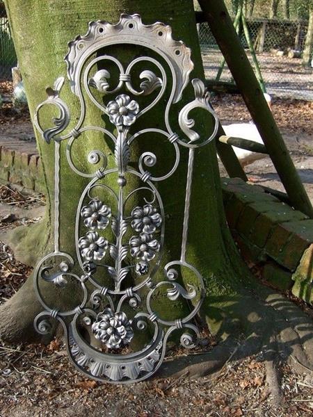 Grote foto smeedijzeren hekwerk element tuin en terras hekken en schuttingen