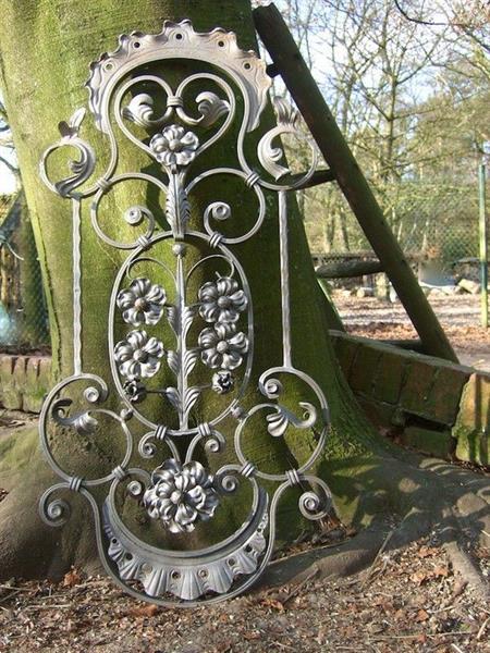 Grote foto smeedijzeren hekwerk element tuin en terras hekken en schuttingen