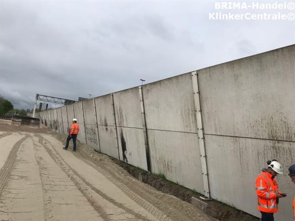 Grote foto gewapende betonplaten megaplaten betonwanden geluidscherm doe het zelf en verbouw materialen en producten