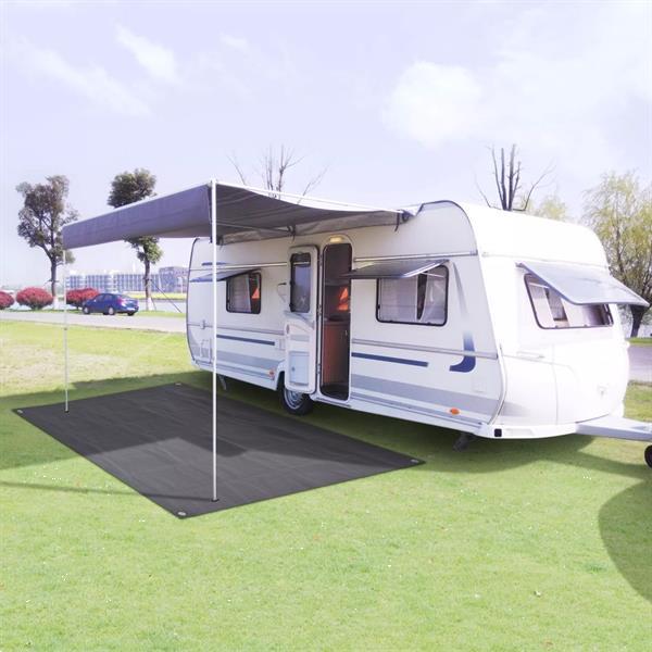 Grote foto vidaxl tentapijt 250x500 cm antraciet caravans en kamperen tenten