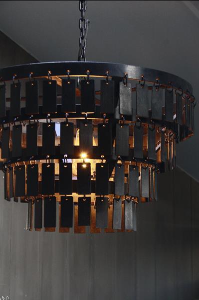 Grote foto landelijke metalen hanglamp dean 40 x 55 cm huis en inrichting overige