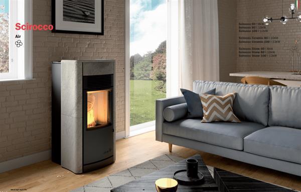 Grote foto pelletkachel dielle scirocco 80 keramiek huis en inrichting kachels en openhaarden