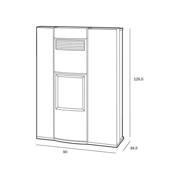 Grote foto pelletkachel dielle ostro 20 huis en inrichting kachels en openhaarden