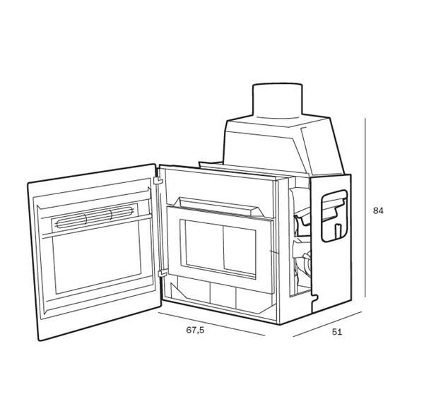 Grote foto pelletkachel dielle fbx 70 r huis en inrichting kachels en openhaarden