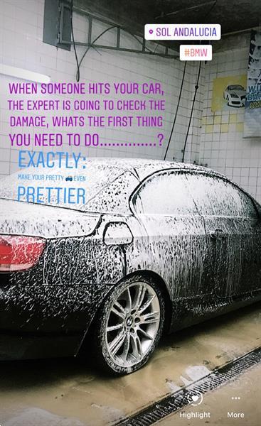 Grote foto sol andalucia hanmatig uw auto laten wassen auto diversen overige auto diversen