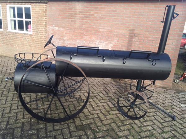 Grote foto oldtimer smoker werkende smoker agrarisch tractoren oldtimers